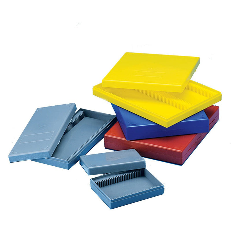 50 places Slide Box for Microscope (Blue)